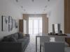 экспресс - проект квартиры в стиле функционализм, ЖК Облака, г. Хабаровск, дизайн кухни - гостиной
