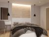 экспресс - проект трёхкомнатной квартиры в стиле модерн, дизайн спальни