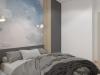 экспресс - проект квартиры в стиле функционализм, ЖК Облака, г. Хабаровск, дизайн спальни