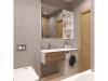 экспресс - проект квартиры в стиле Эко - Минимализм, ЖК Культура, г. Хабаровск, дизайн ванной комнаты